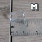 Miniature Glass Flower Pot 1:12 Scale Dollhouse Fairy Garden Glass Vase 7/8 inch tall -