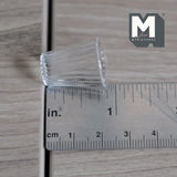 Miniature Glass Flower Pot 1:12 Scale Dollhouse Fairy Garden Glass Vase 7/8 inch tall -