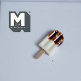 Miniature Vanilla Ice Cream Bar Dollhouse Dessert 7/8 inch tall (resin)