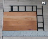 Miniature A-Frame Bookshelf 1:12 Scale Bookcase Display Shelf Dollhouse Furniture 4-9/16 inch tall - H045