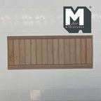 1:12 Scale Miniature Dollhouse Wood Grain Vertical Plank Wainscot Panel, 8-1/4 inch long (foamboard) (beige)