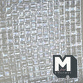 1:12 Scale Miniature Embossed Window Film Set of 2, Clear Textured Glass Block Style, Cut to Size, 8-1/4 inch long, Dollhouse Craft Supply