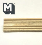 Miniature Ridged Wood Cornice Molding for Dollhouse Ceilings, 12 inch long