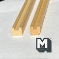 1:12 Scale Miniature Dollhouse Porch Rail Set with Top and Bottom Rails, 4 Pieces, 18 inch long
