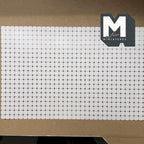 1:12 Scale Miniature White and Red Square and Dot Floor and Backsplash Wallpaper, 15-9/16 x 10 inch, Dollhouse Supply (not self-adhesive)