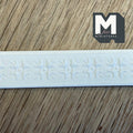 1:12 Scale Miniature Dollhouse Snowflake Flower Embossed Paper Wall Border, 13-1/2 inch long