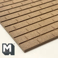 1:12 Scale Miniature Square Roof Tile Sheet, 8-11/16 x 4-13/16 inch, DIY Dollhouse Supply
