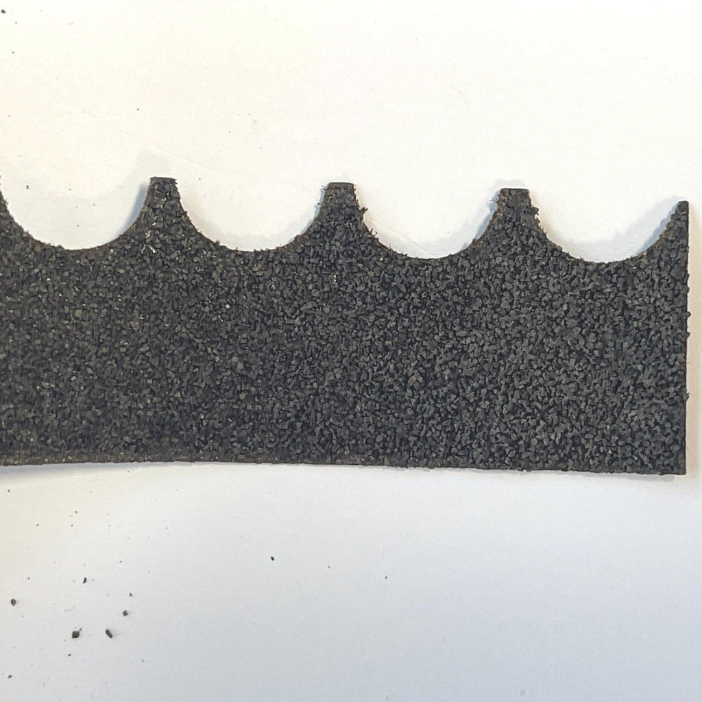1:12 Scale Miniature Fish Scale Asphalt Shingles, Scalloped Edge, 8 Strips, 1 Sq Ft Coverage, DIY Dollhouse Supply (black)