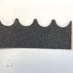 1:12 Scale Miniature Fish Scale Asphalt Shingles, Scalloped Edge, 8 Strips, 1 Sq Ft Coverage, DIY Dollhouse Supply (black)