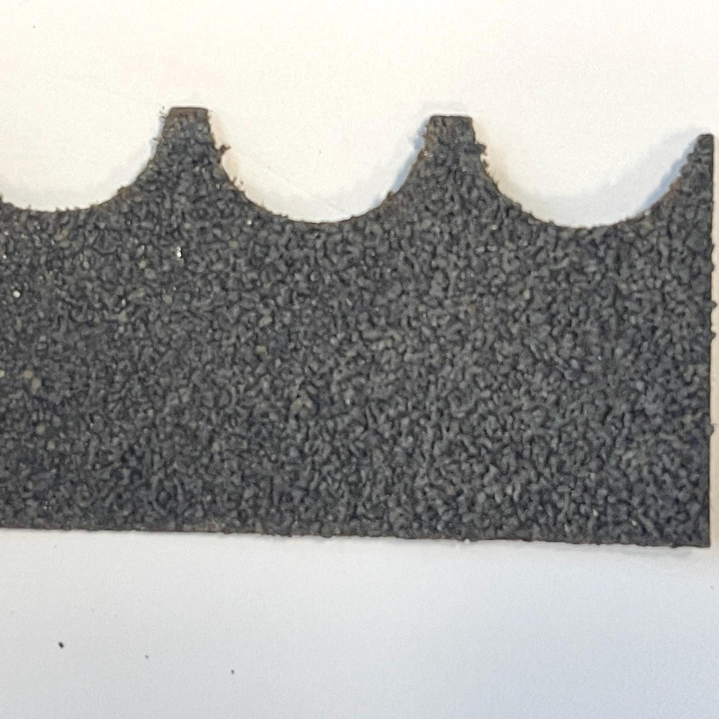 1:12 Scale Miniature Fish Scale Asphalt Shingles, Scalloped Edge, 8 Strips, 1 Sq Ft Coverage, DIY Dollhouse Supply (black)
