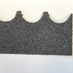 1:12 Scale Miniature Fish Scale Asphalt Shingles, Scalloped Edge, 8 Strips, 1 Sq Ft Coverage, DIY Dollhouse Supply (black)
