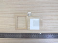 1:12 Scale Miniature Unpainted Wooden Photo Frame with Glazing and Backing, Ready to Paint, 2-15/16 inch wide, Dollhouse Craft Supply