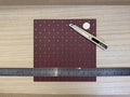 1:12 Scale Embossed Brocade Wallpaper with Fleur de Lis, 8-1/4 inch square, DIY Dollhouse Supply (not self-adhesive) (burgundy)