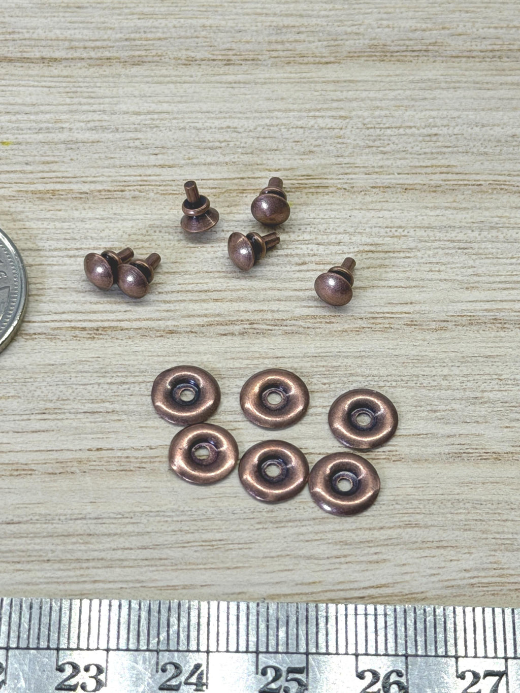 1:12 Scale Miniature Round Cabinet Pulls Dresser Knobs Drawer Pulls Door Knobs 6 Piece Pack Dollhouse Supply