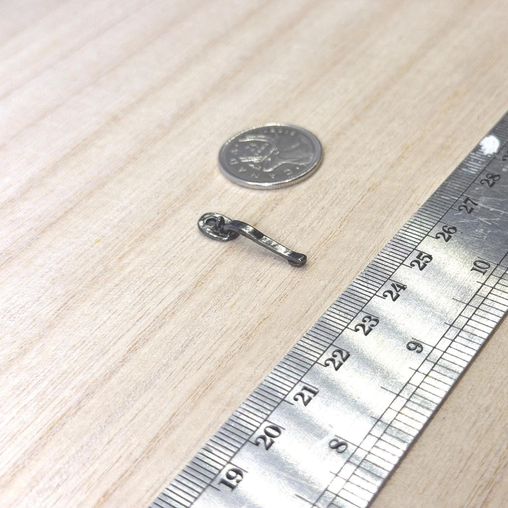 1:12 Scale Miniature Brass Door Handle Dollhouse Supply (gunmetal)