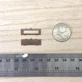1:12 Scale Miniature Mail Slot, Front Plate and Frame, 1 inch wide, DIY Dollhouse Supply (antique copper)