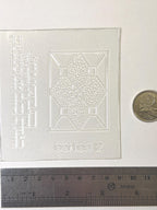 1:12 Scale Miniature Unpainted Stained Glass Window Insert, Diamond and Flower Design, 1-3/4 x 2-3/8 inch, DIY Dollhouse Supply (clear)