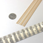 Wood Strips Dollhouse Supplies Door Trim Window Casing Set of 12 , 1/32" x 1/16" x 12" inch long each