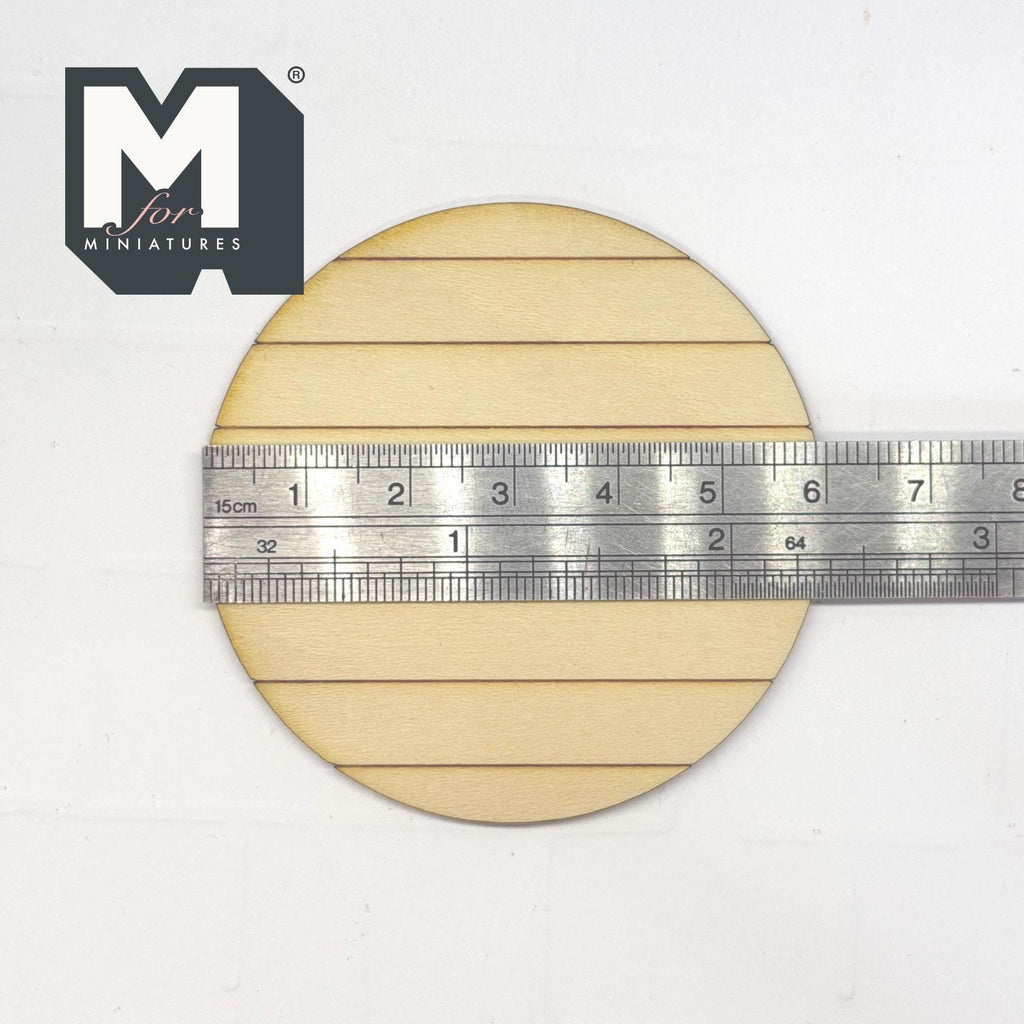 1:12 Scale Miniature Round Table Top, Unpainted, Ready to Paint, 2-3/8 inch dia., Dollhouse Craft Supply (wood)