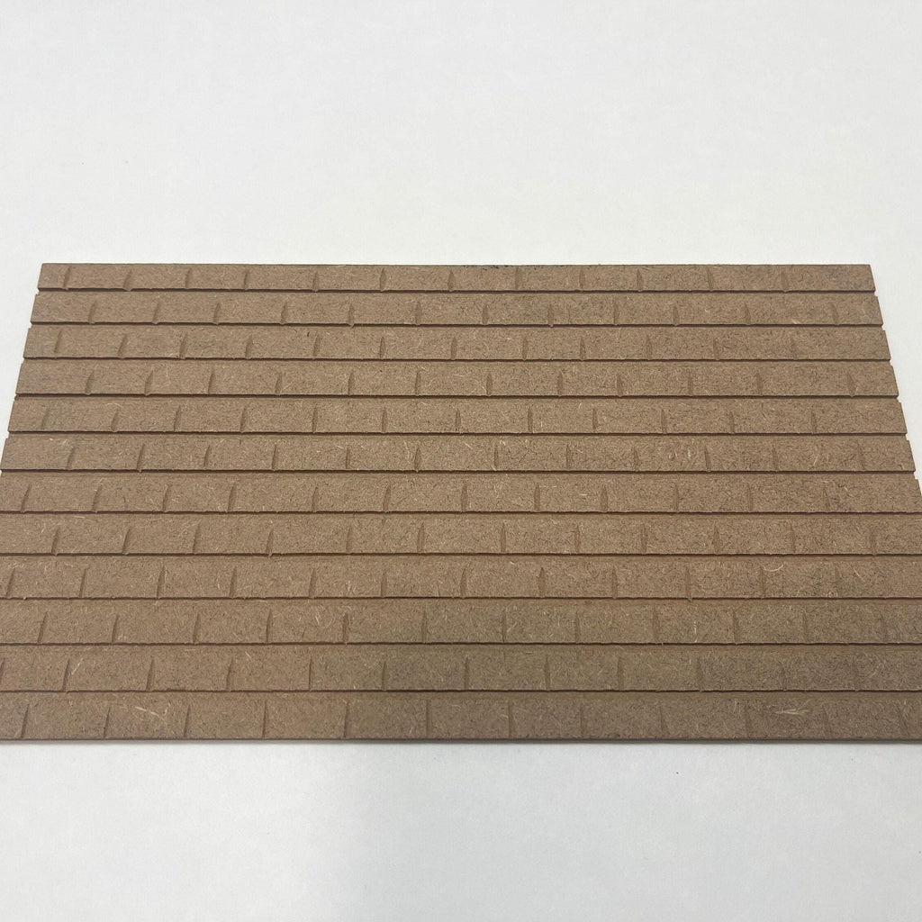 1:12 Scale Miniature Square Roof Tile Sheet, 8-11/16 x 4-13/16 inch, DIY Dollhouse Supply