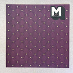 1:12 Scale Embossed Brocade Wallpaper with Fleur de Lis, 8-1/4 inch square, DIY Dollhouse Supply (not self-adhesive) (burgundy)