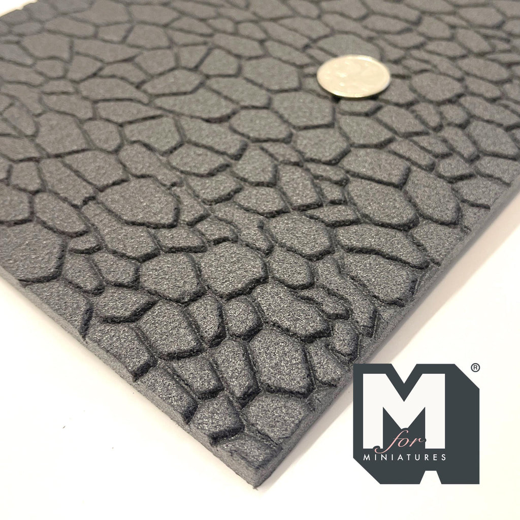 1:12 Scale Flagstone Paving Foam Board, 15-3/4 x 7-7/8 inch, DIY Dollhouse Supply