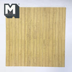 1:12 scale miniature embossed wood plank floor and wall sheet in beige, full square sheet with vertical planks