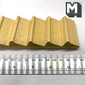 1:12 Scale Miniature Unfinished Dollhouse Steep Narrow Staircase, 11 Treads, 2-3/16 inch wide