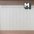 1:12 Scale Miniature Regency Stripe Wallpaper with Printed Border, 16-15/16 x 12 inch, DIY Dollhouse Supply (dark blue)