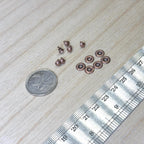 1:12 Scale Miniature Round Cabinet Pulls Dresser Knobs Drawer Pulls Door Knobs 6 Piece Pack Dollhouse Supply