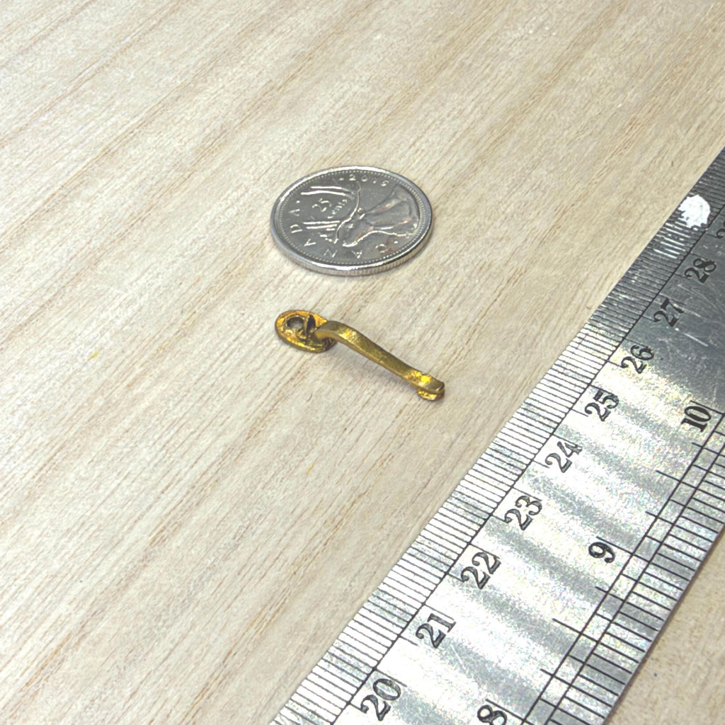 1:12 Scale Miniature Door Handle Bar Dollhouse Supply (copper)