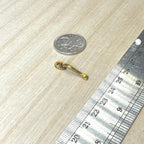 1:12 Scale Miniature Door Handle Bar Dollhouse Supply (copper)