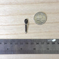 1:12 Scale Miniature Brass Door Handle Dollhouse Supply (gunmetal)