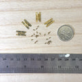 1:12 Scale Miniature Brass Hinge with Nails 4 Knuckles 4 pack Door hinges Window hinges Dollhouse Supply