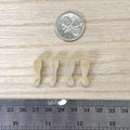 1:12 Scale Miniature Unpainted Wood Cabriole Legs, Set of 4, 13/16 inch tall, DIY Dollhouse Supply