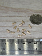 1:12 Scale Miniature Unpainted Turned Wood Knobs, Set of 12, 1/4 inch long, DIY Dollhouse Supply