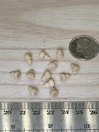 1:12 Scale Miniature Unpainted Turned Wood Beehive Knobs, Set of 12, 1/4 inch tall, DIY Dollhouse Supply