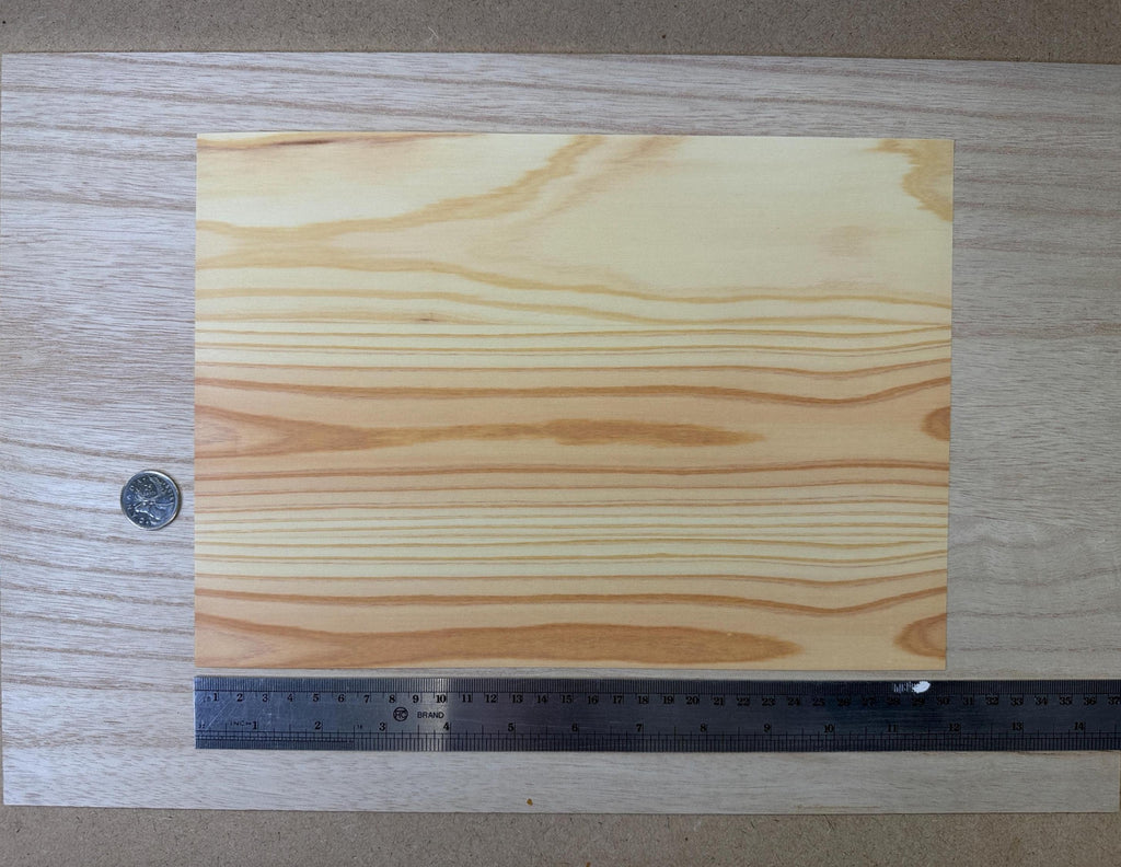 Miniature Cedar Peel and Stick Wood Veneer Sheet, 8-1/4 x 11-11/16 inch, 0.01 inch thick, DIY Dollhouse Supply