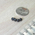 1:12 Scale Miniature Mushroom Knobs, Set of 4, 3/16 inch dia., DIY Dollhouse Supply (matte black)