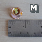 Tasse à thé au citron miniature avec soucoupe et biscuit, échelle 1:12, 3/4 inch de diamètre, décoration de maison de poupée (rose)