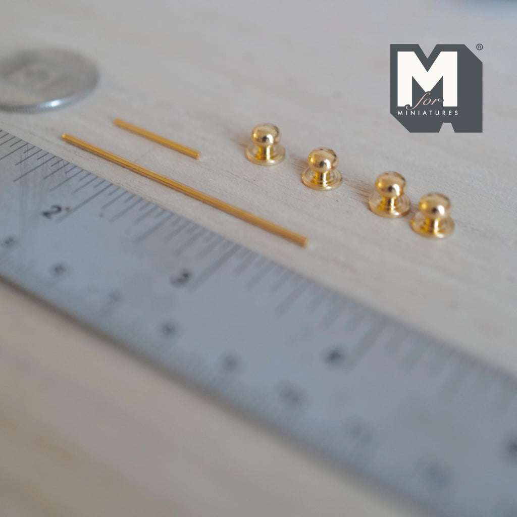 Miniatura a escala 1:12 de set de toallero y portarrollos, sin montar, 2-1/4 inch de largo, suministros DIY para casa de muñecas (dorado)