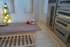 1:12 Scale Miniature Christmas Snowman Mug with Hot Chocolate and Cone Hat Lid, 13/16 inch tall, Dollhouse Decor (red) (non edible)